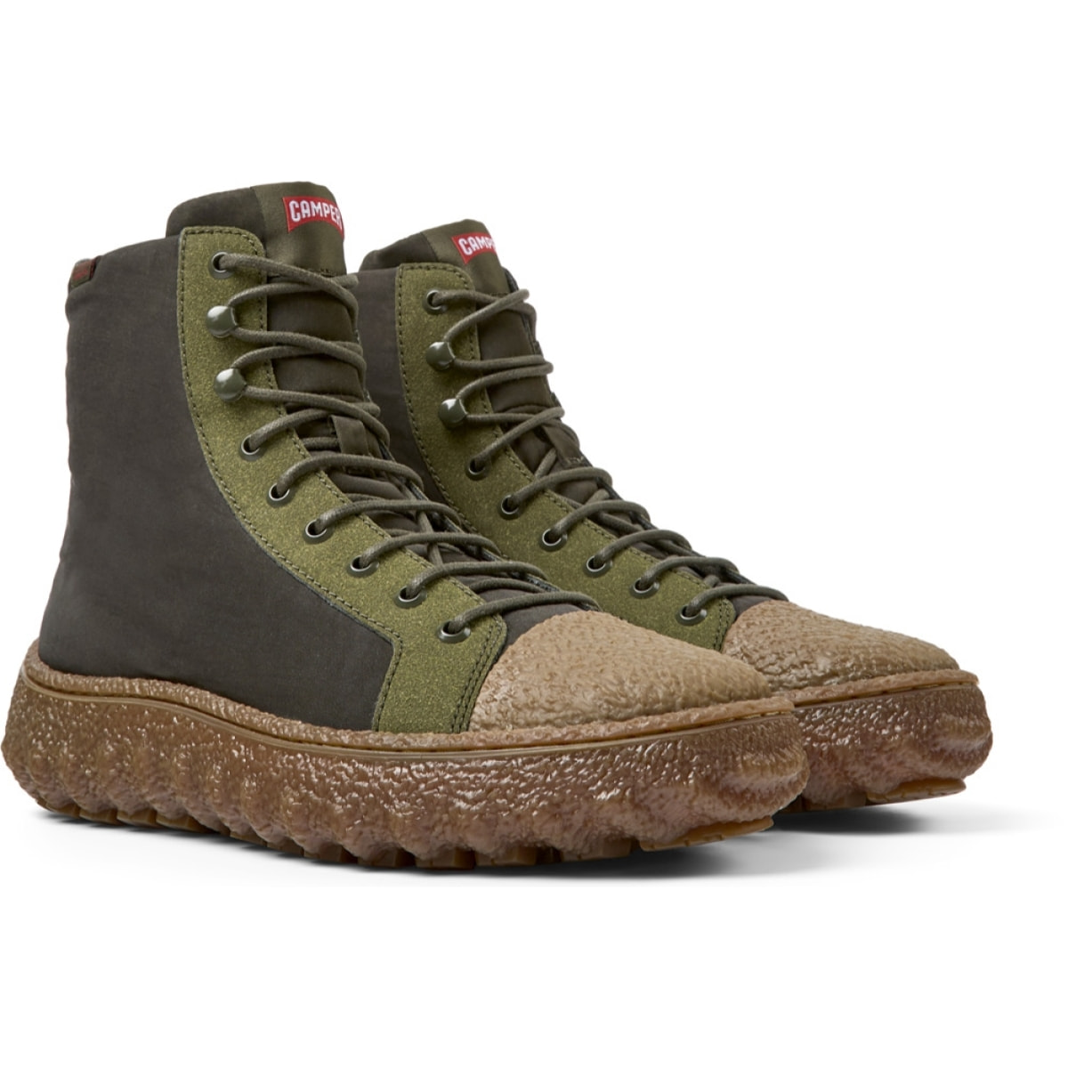 CAMPER Ground - Botines Verde Hombre