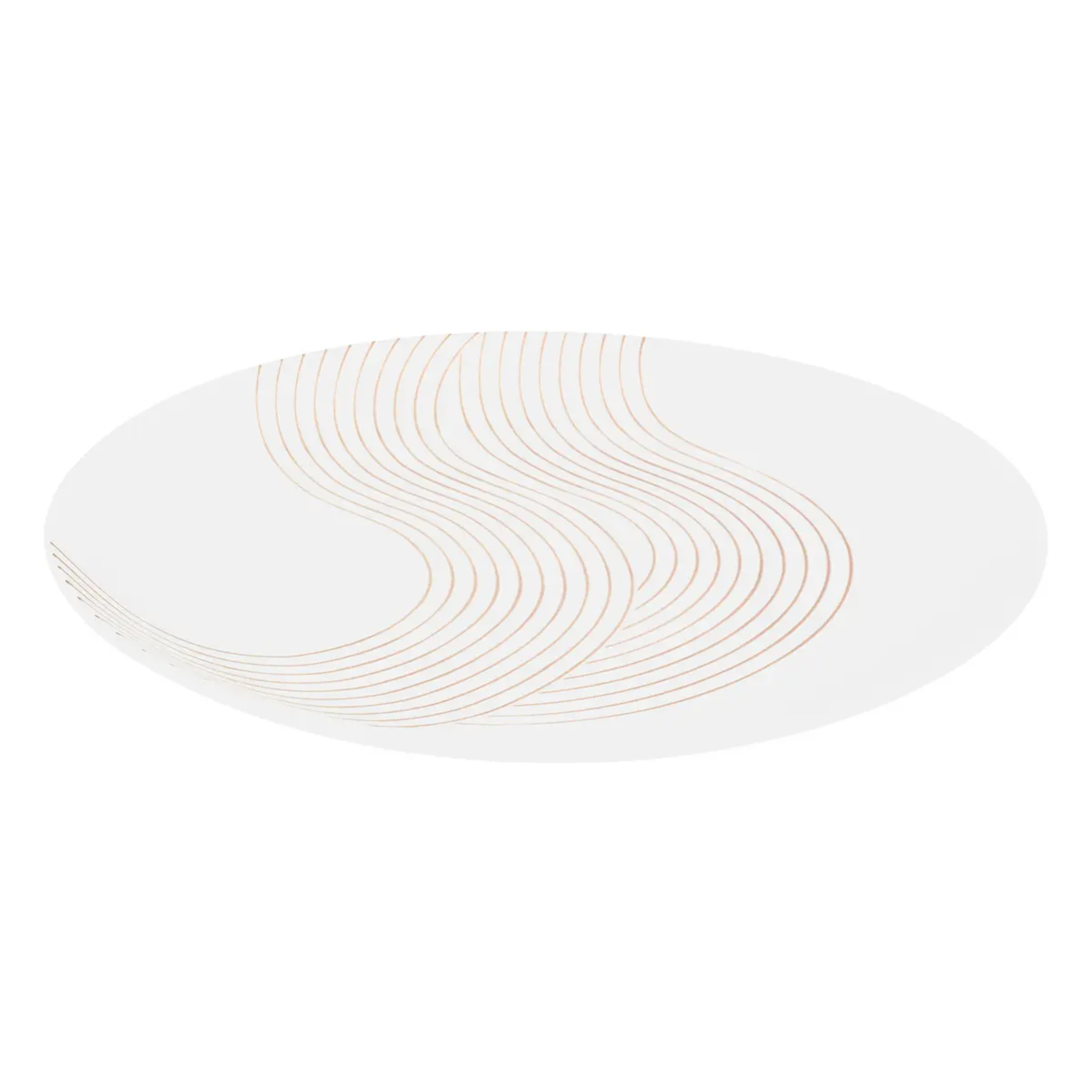 Lot de 6 Assiette plate Sky lounge blanc D26,5xH2,9cm