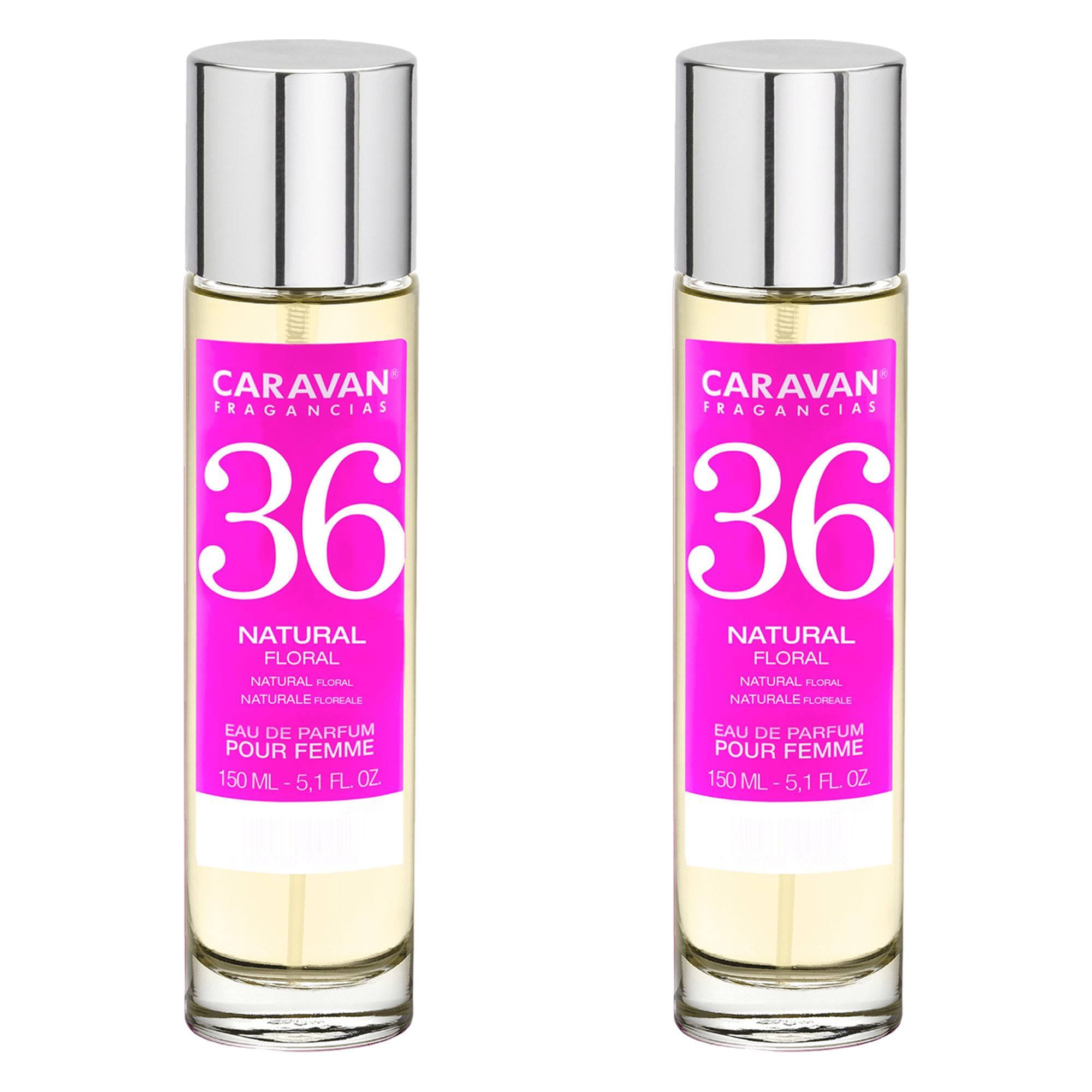 Caravan fragancias - caja de regalo con 2 perfumes nº36 de 150 ml, para mujer