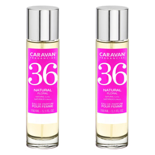 Caravan fragancias - caja de regalo con 2 perfumes nº36 de 150 ml, para mujer