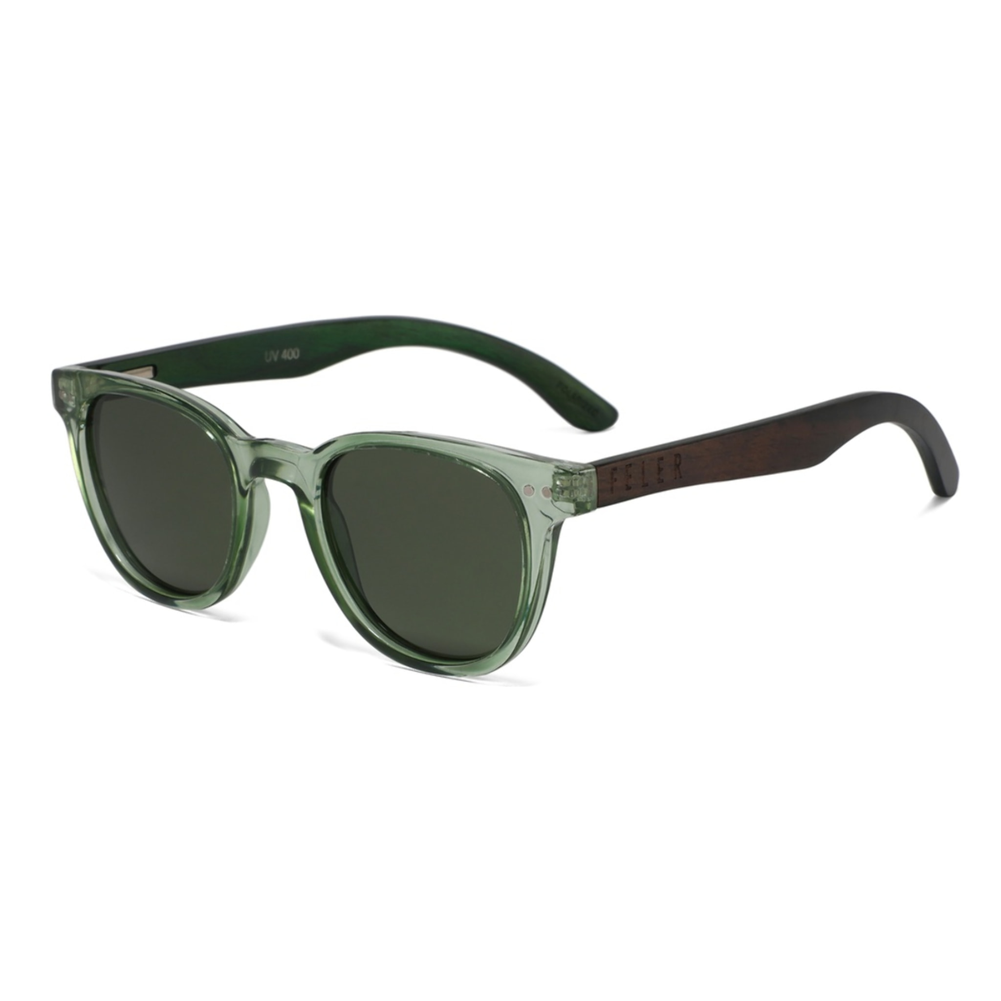 Gafas de Sol Feler 1556-3 Polarizadas de Madera Unisex 48mm