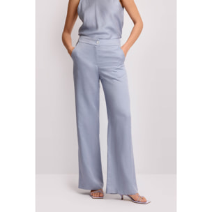 Kocca - Pantaloni wide-leg a vita alta Donna, Tinta unita