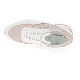 Armata di Mare Scarpe Donna Sneakers Casual in Ecopelle con la Zeppa AMD SS31H15 Pink