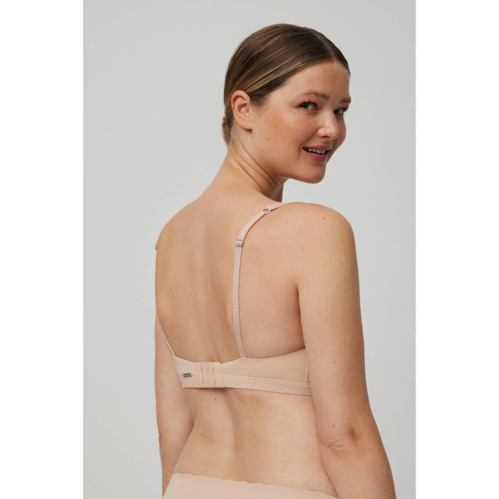Reggiseno con ferretto non imbottito beige