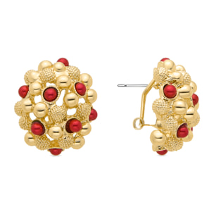 Pendientes acabado en oro amarillo de 18k