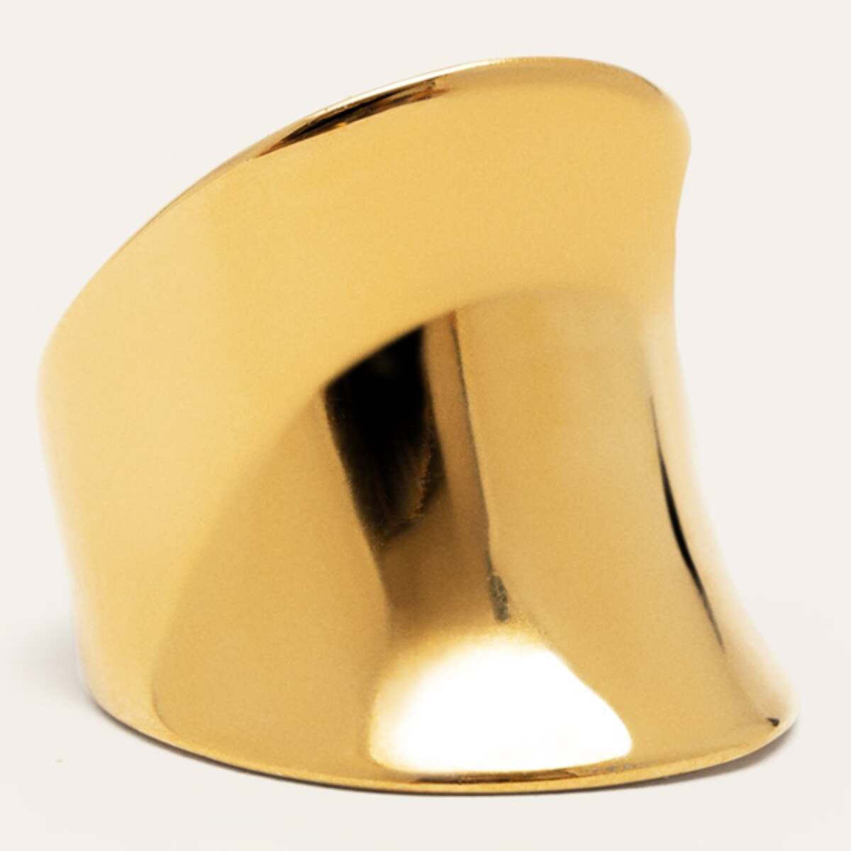 Anillo Odisea Acero Baño Oro