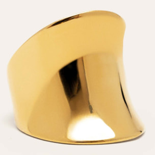 Anillo Odisea Acero Baño Oro