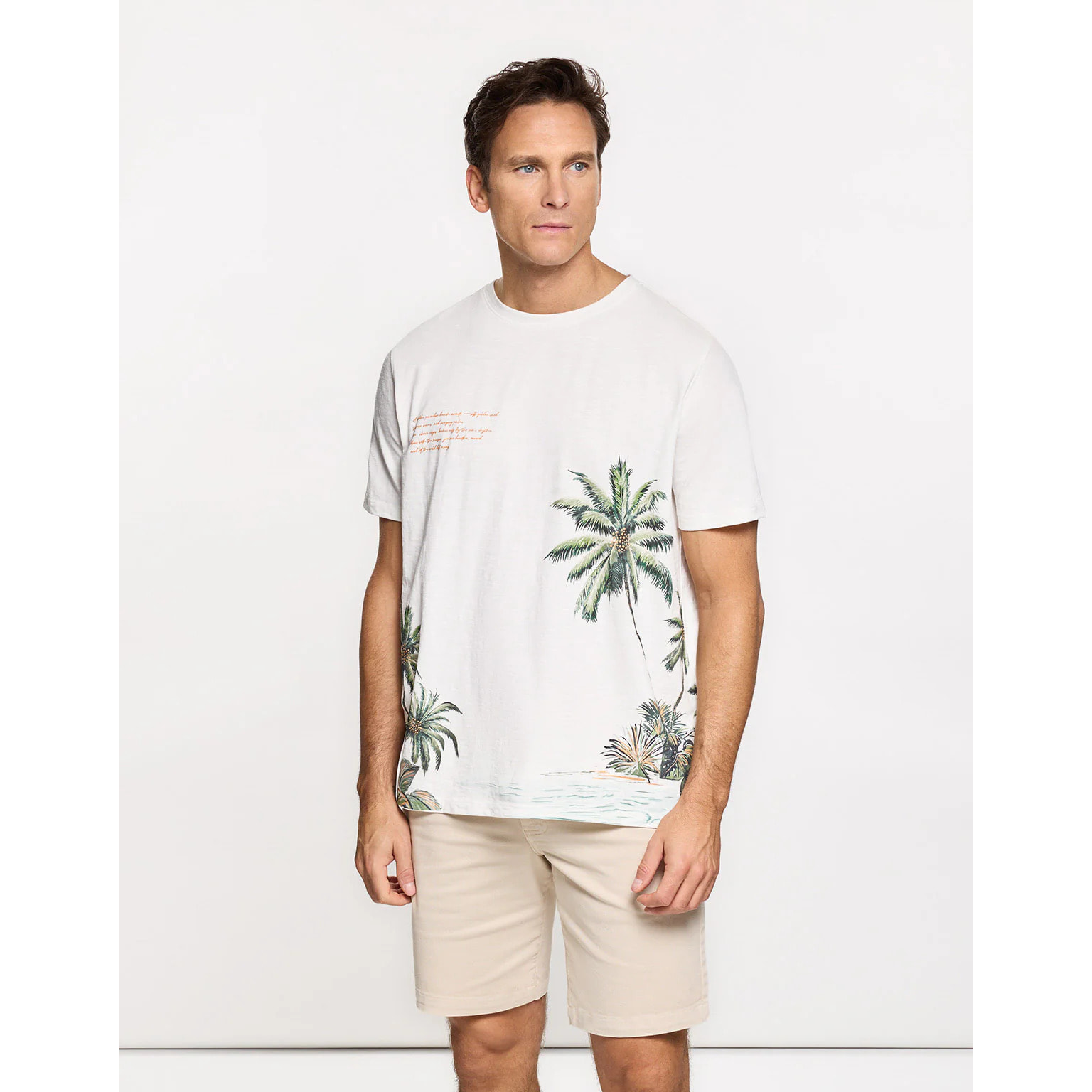 Camiseta Manga Corta Off White - Palmzone