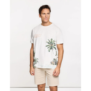 Camiseta Manga Corta Off White - Palmzone