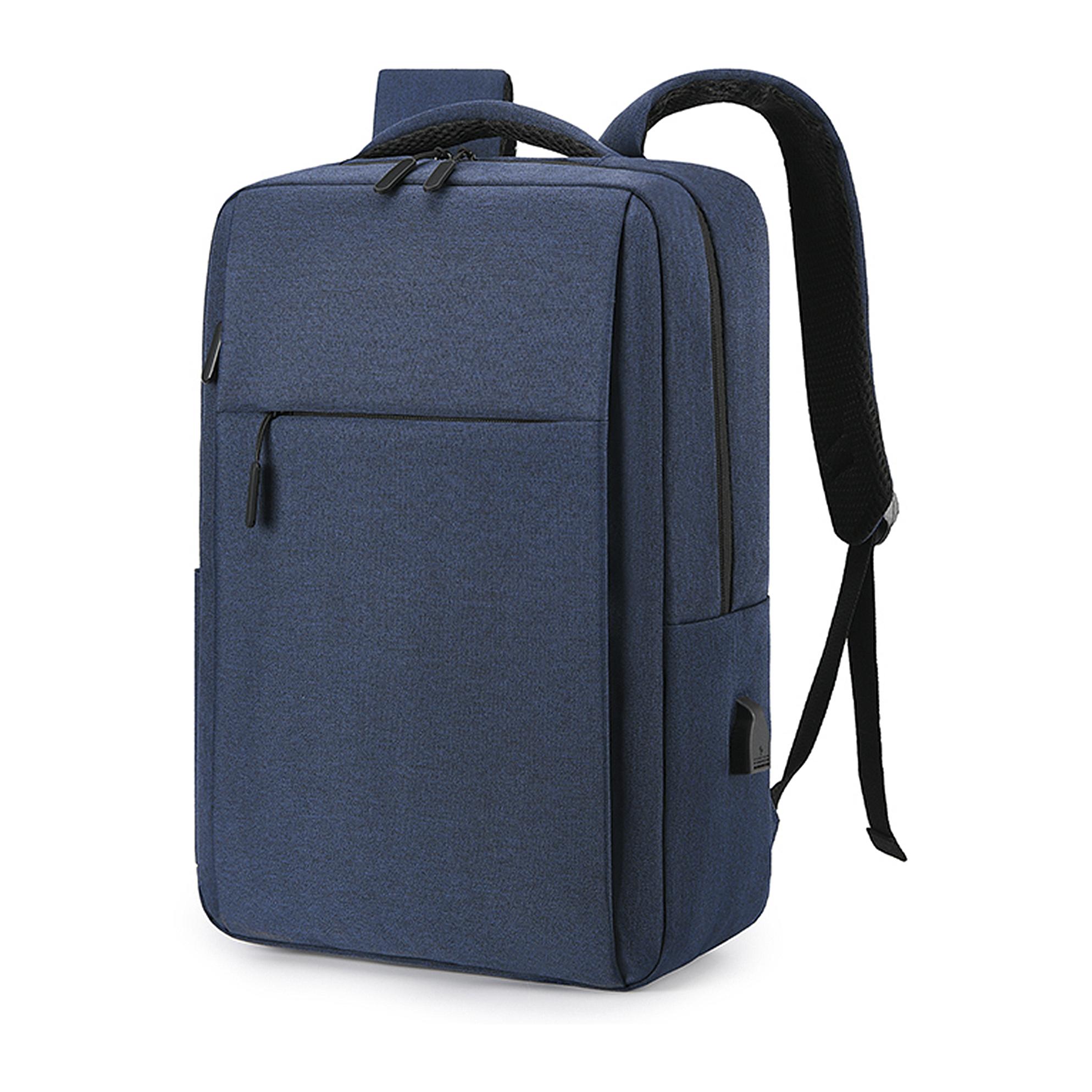 DAM Mochila para Laptop con interfaz de carga USB. 30x13x48 Cm. Color: Azul Marino