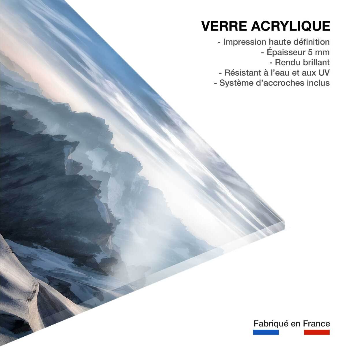 Tableau Un matin à l'Aiguille du Midi Tableau plexiglas