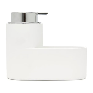 Distributeur de savon et rangement, blanc (SATDKUCHB)