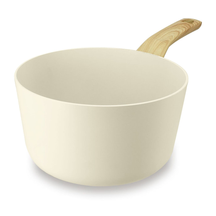 Casserole en revêtement céramique 20cm crème - tous feux COLORAMA