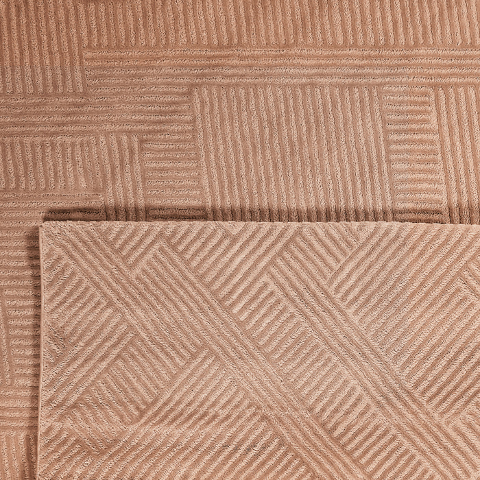 BIANCA - Tapis intérieur poils en relief Mocca