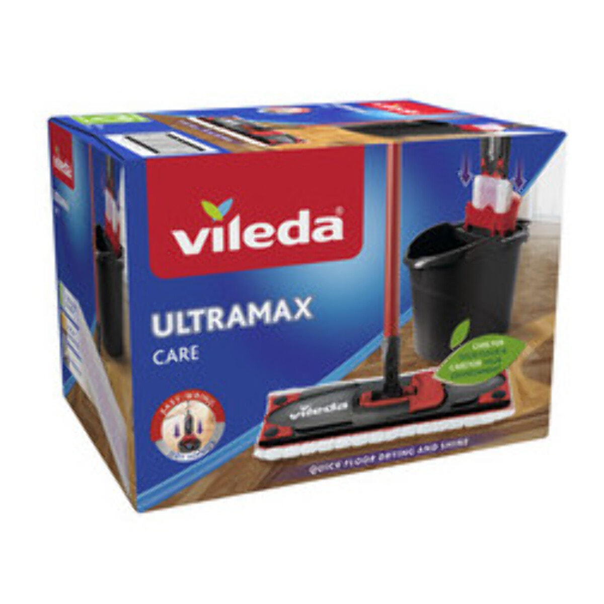 Vileda - Set Complet Ultramax Care - Version spéciale parquets et sols délicats