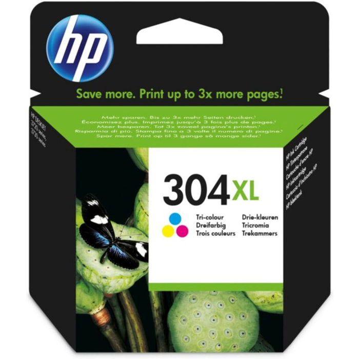 Cartouche d'encre HP Originale 304 XL Haute Capacité 3 Couleurs - N9K07AE