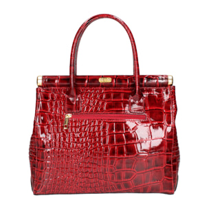 Borsa a mano da Donna Delfina in Vera Pelle Made in Italy 28x32x15 cm