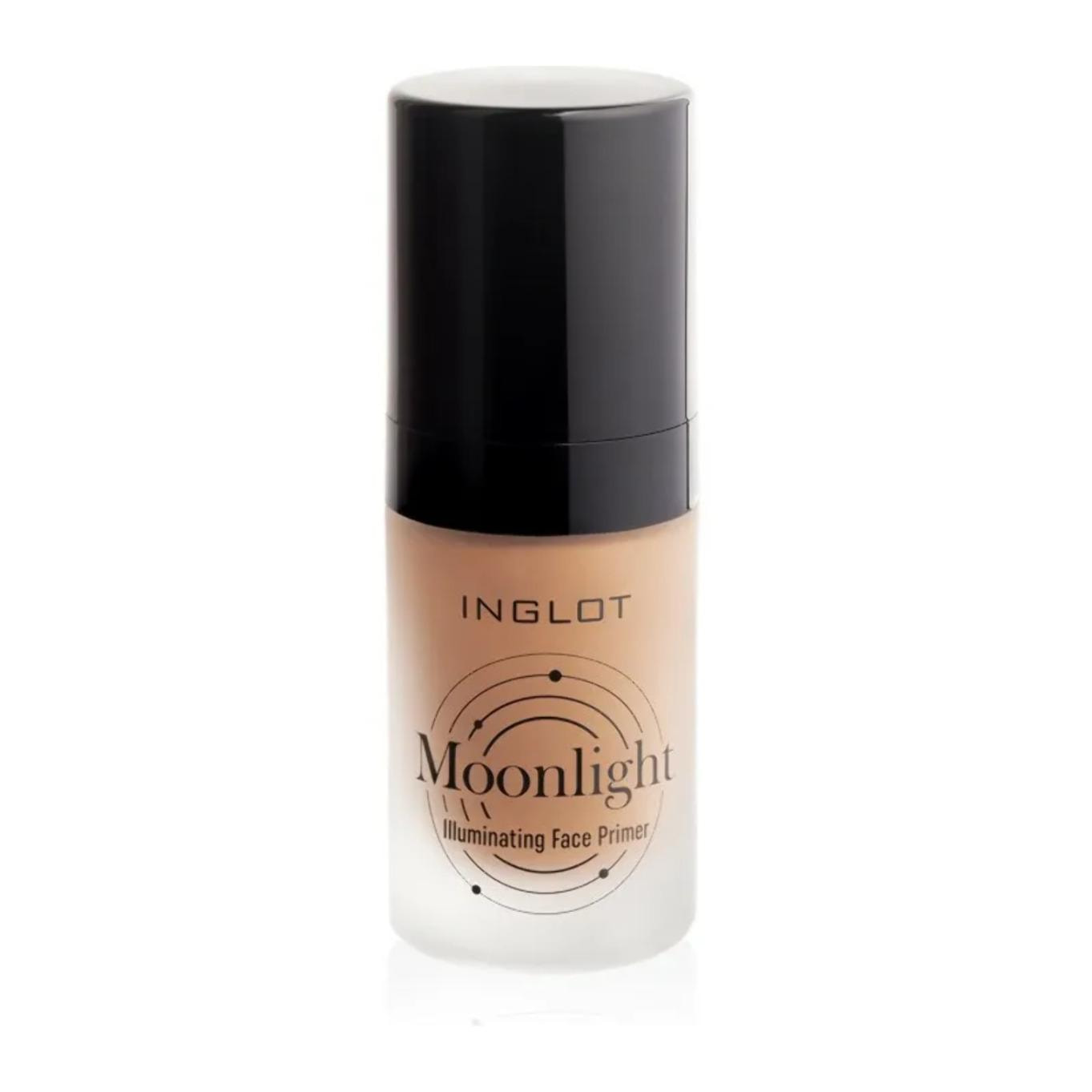 INGLOT MOONLIGHT Prebase iluminadora, Efecto buena cara, Piel jugosa, Los poros se difuminan y la textura de la piel se vuelve más suave e hidratada 25ML. NEW MOON 22, Dorado oscuro con pigmentos luminosos para pieles media