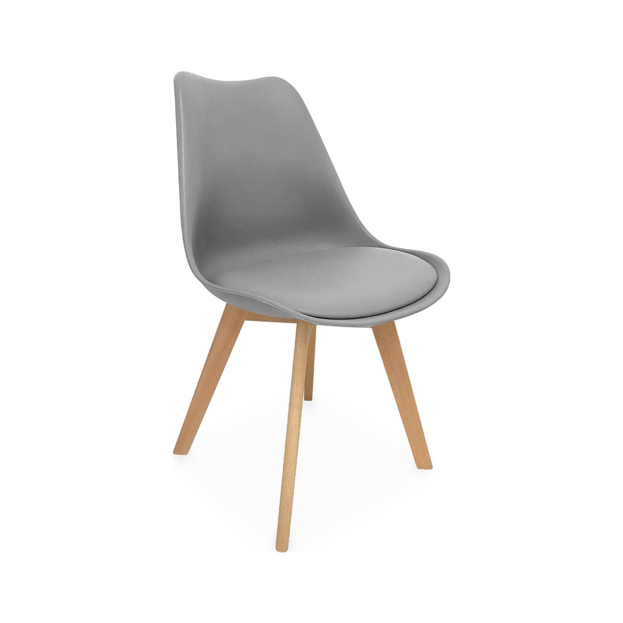Chaise scandinave bois de hêtre (lot de 6) NILS