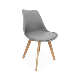 Chaise scandinave bois de hêtre (lot de 6) NILS