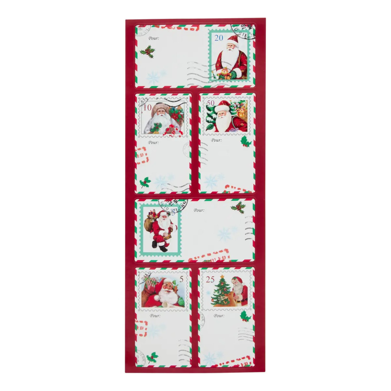 ETIQUETTES PQT KDO TIMBRES X6