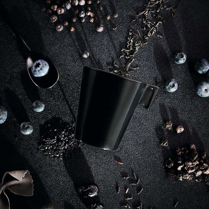 6 tazas 8 cl Negro Flashy - Luminarc