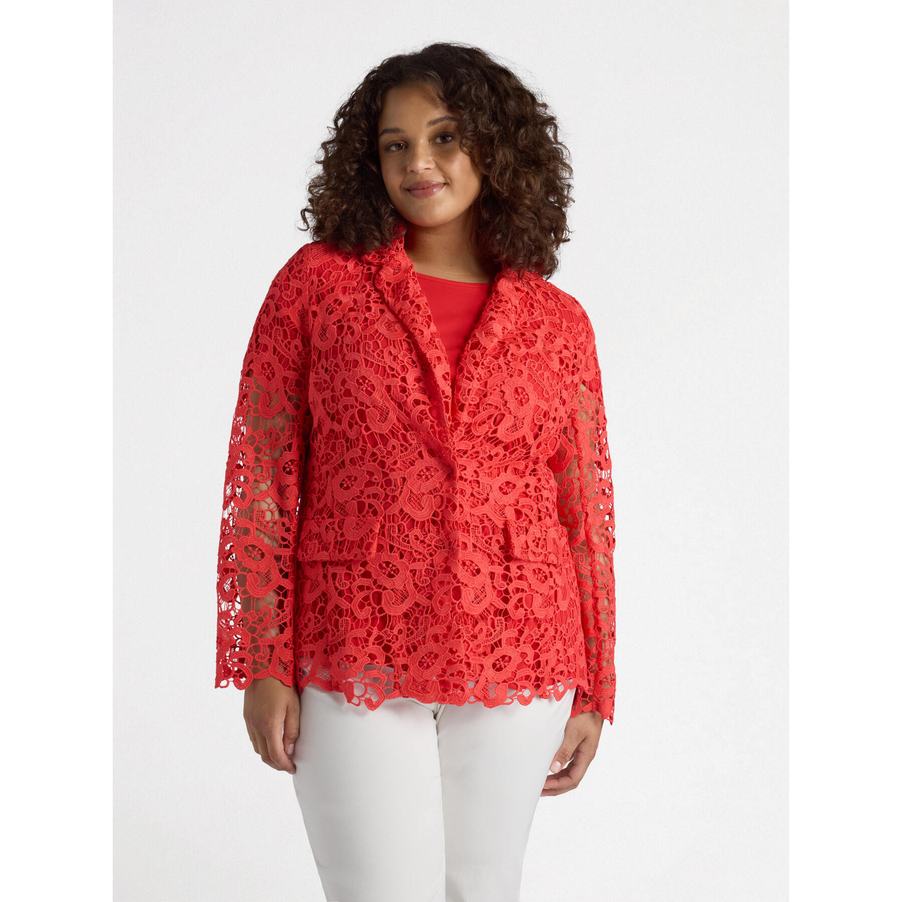 Fiorella Rubino - Blazer in pizzo - Rosso