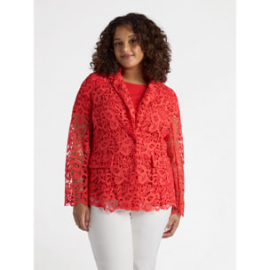 Fiorella Rubino - Blazer in pizzo - Rosso