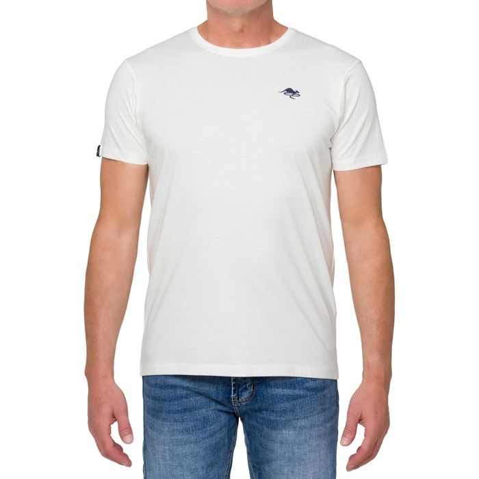 T-shirt in cotone 180 gr Hot Buttered Mistral bianco