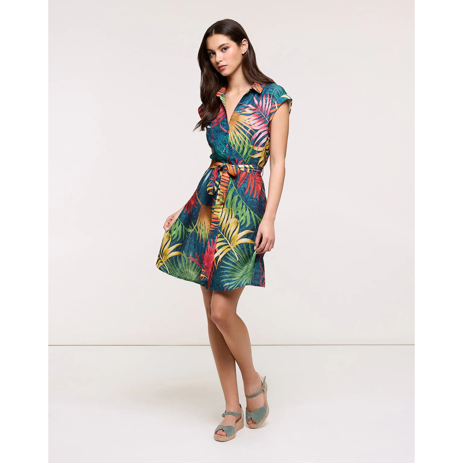 Vestido Corto Multicolor - Lefiore