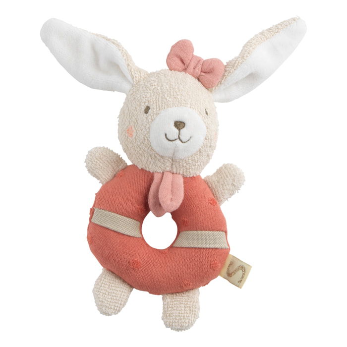 Hochet bébé en coton bio