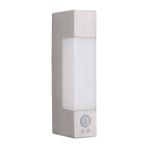 FORLIGHT Aplique Ip44 Litus With Sensor Led 5,3W 4000K Acero Inoxidable 420Lm