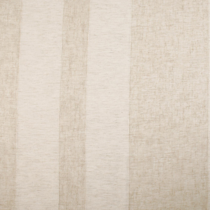 Tissu plombé en voile rayé - Ecru