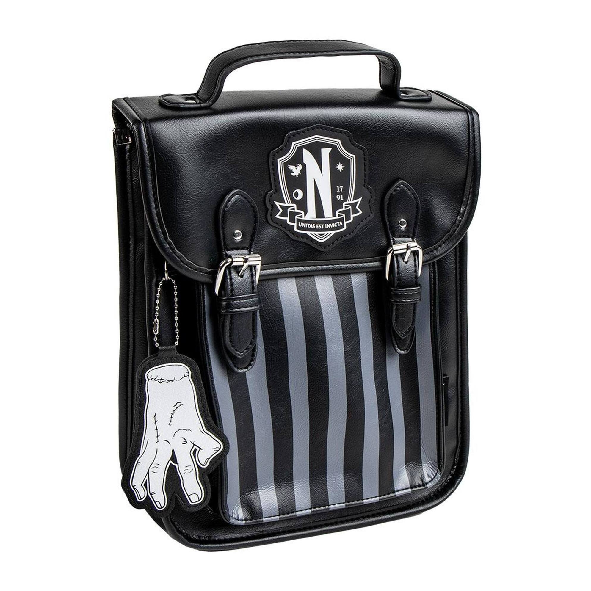 Mochila casual moda polipiel wednesday, unisex adulto, multicolor, regular