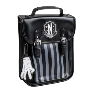 Mochila casual moda polipiel wednesday, unisex adulto, multicolor, regular