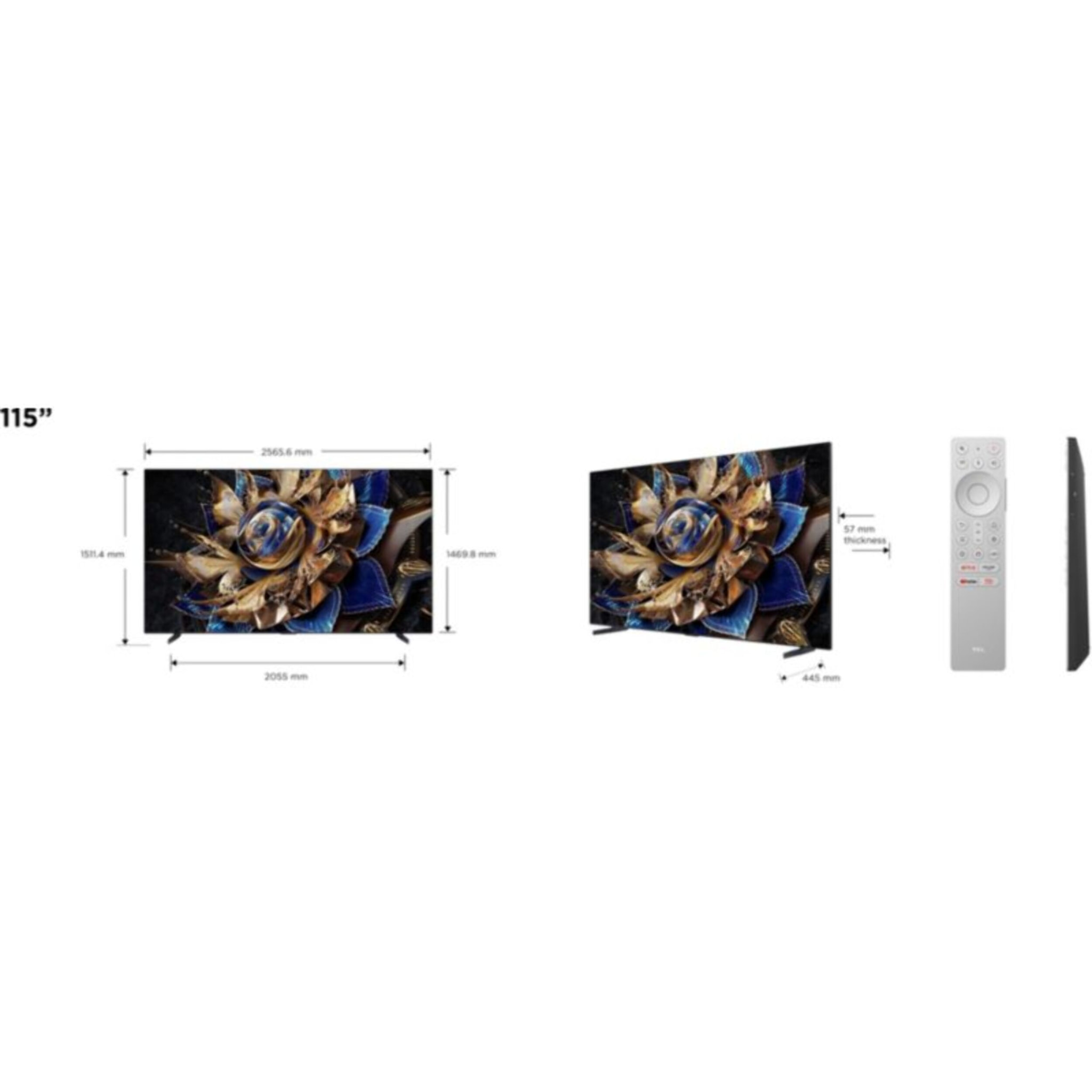 TV Mini LED TCL 115X955MAX (2026) 115" (291 cm)