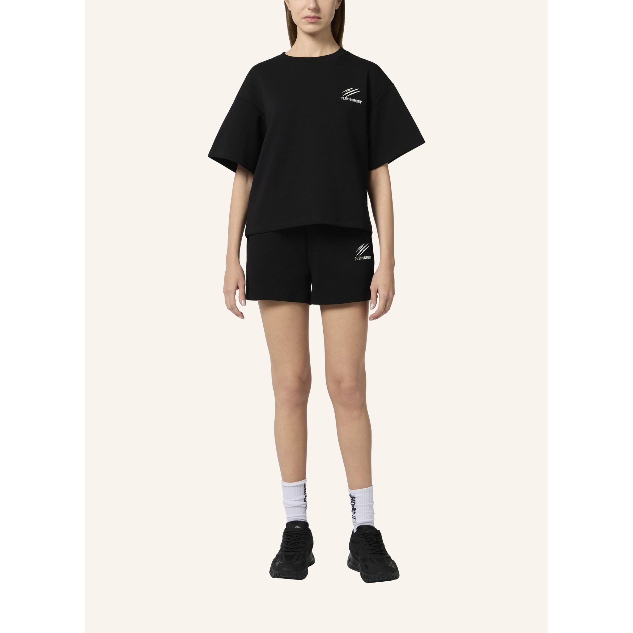 PLEIN SPORT Loose Fit Shorts Icon Scratch