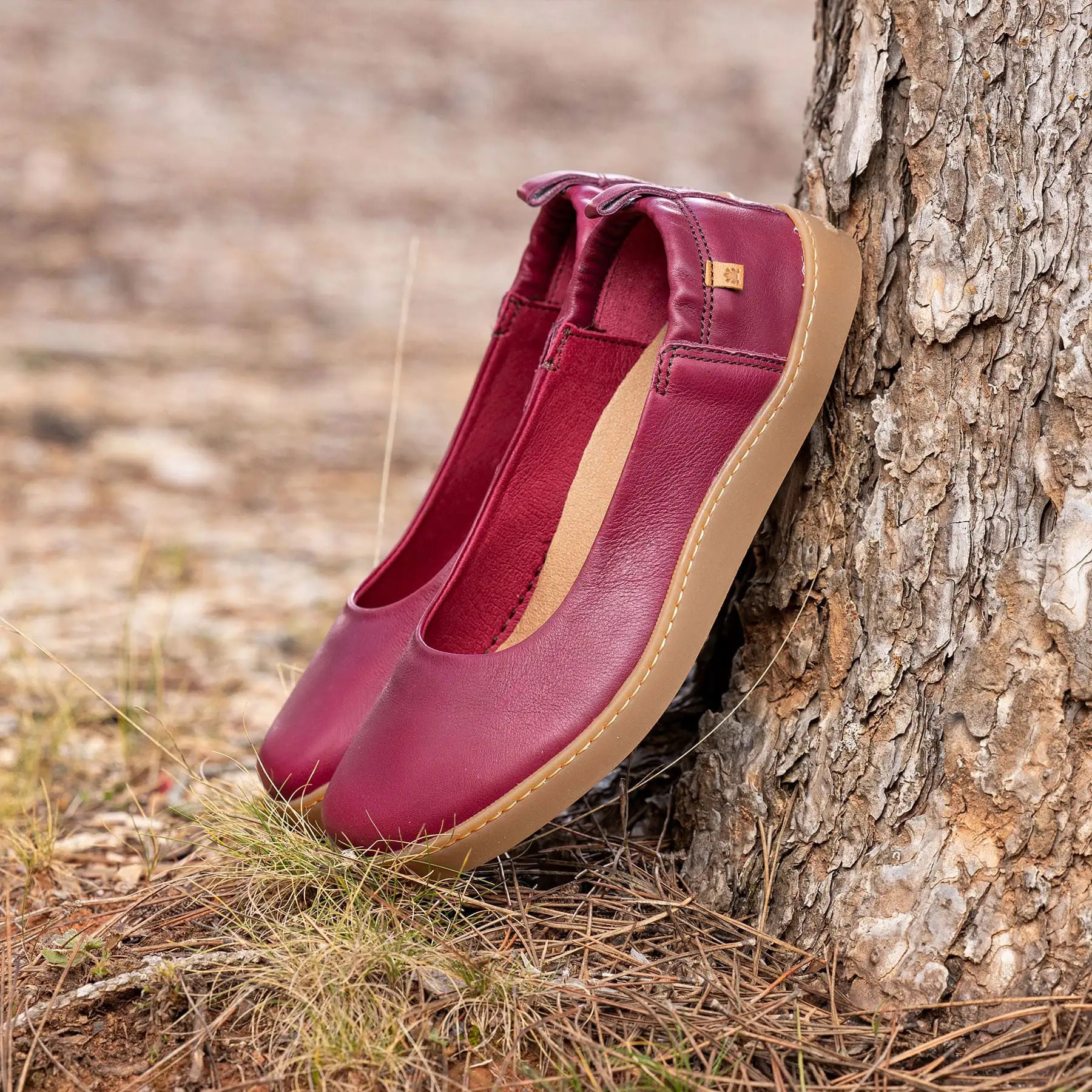 Bailarinas N5912 SOFT NAPPA BURDEOS/ ORIGEN color Burdeos