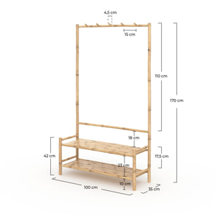 Porte-vêtements en bambou - Bami