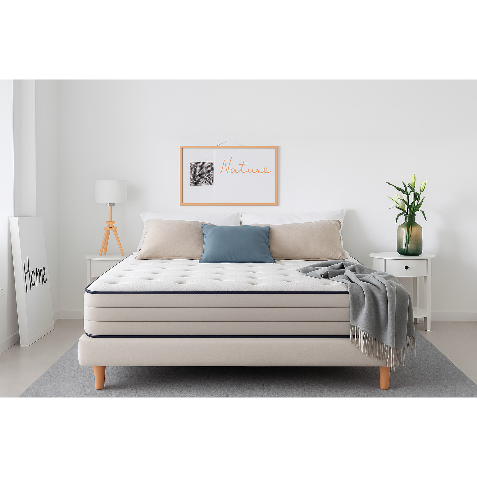 Colchón Muelles Ensacados Nirvana Gran Hotel |30 cm | Firmeza Medía / Alta | Certificados Sanitized y Oeko-Tex