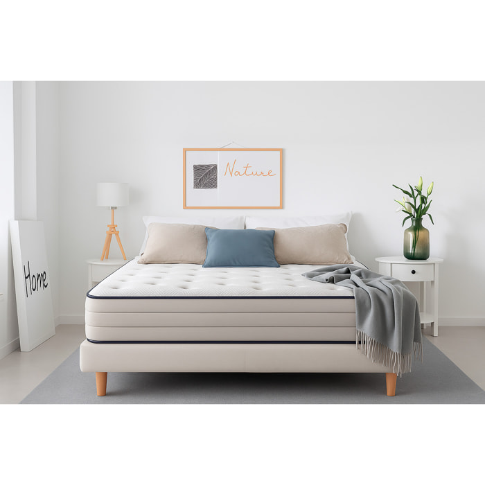 Colchón Muelles Ensacados Nirvana Gran Hotel |30 cm | Firmeza Medía / Alta | Certificados Sanitized y Oeko-Tex