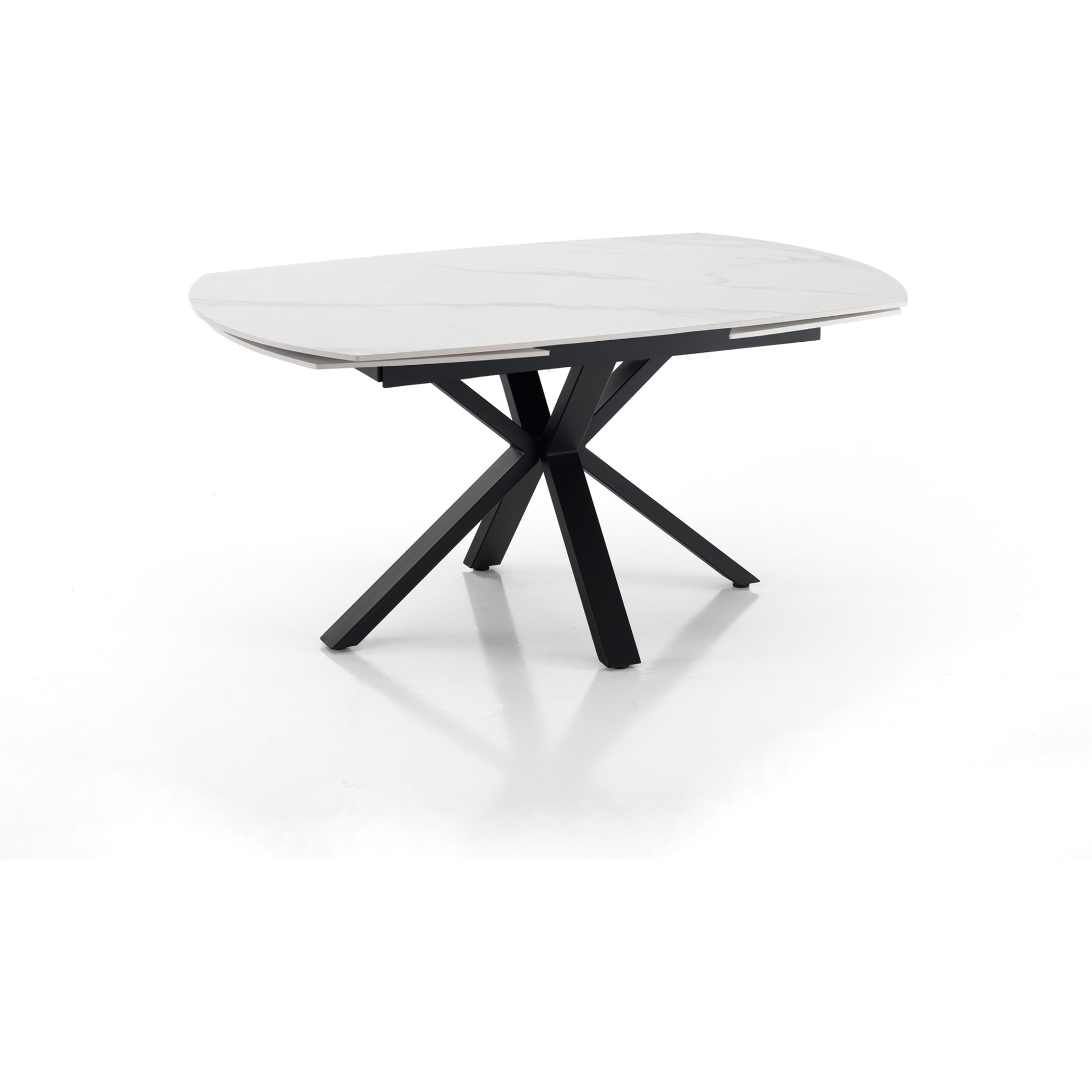 Tomasucci Table à rallonge ZOE EN MARBRE BLANC