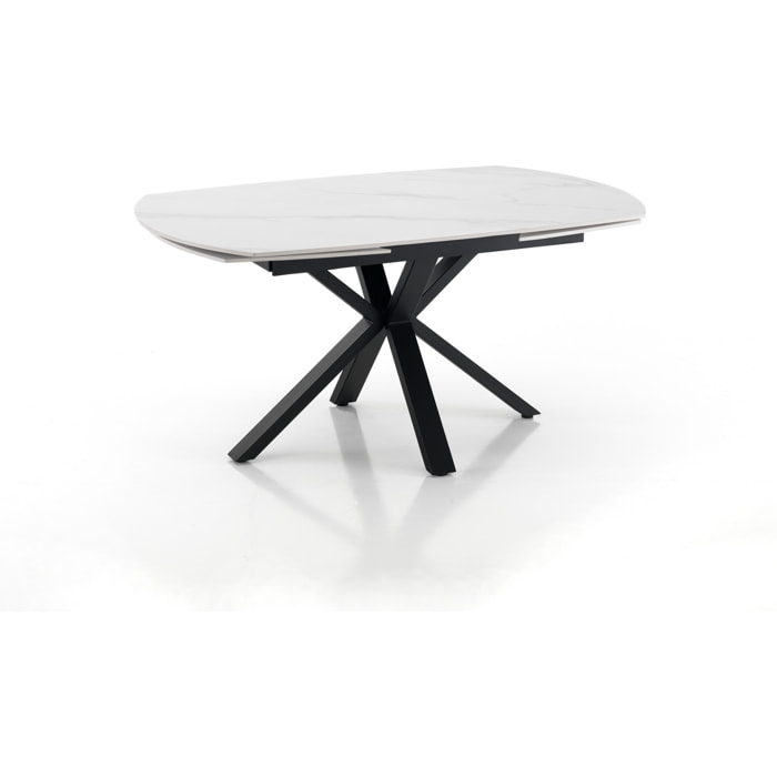 Tomasucci Table à rallonge ZOE EN MARBRE BLANC