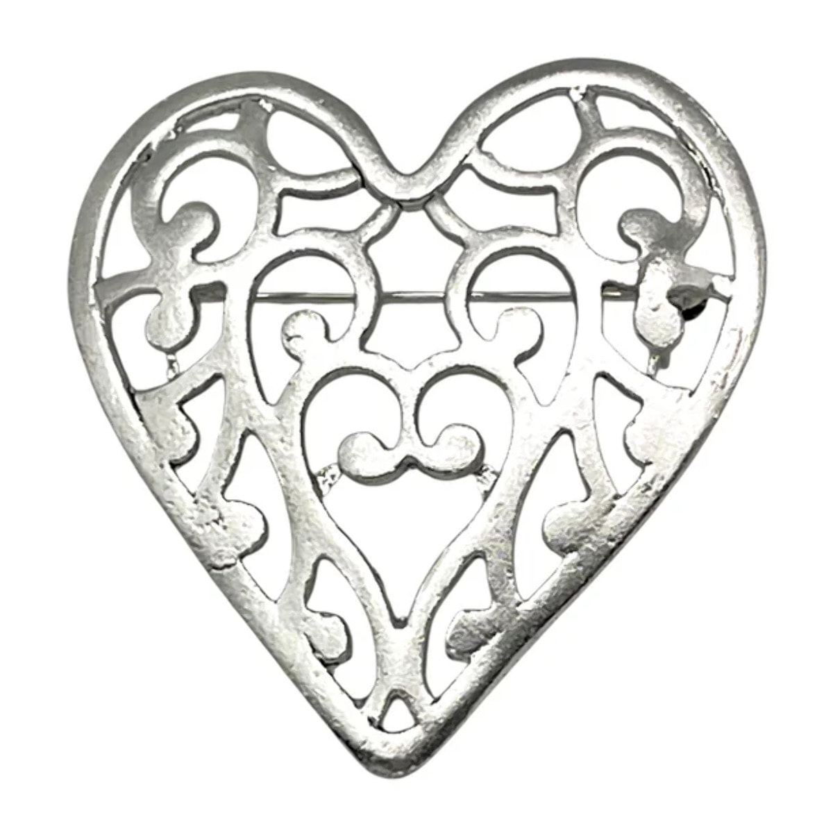 Broche Laberinto en mi Corazón en plata 10µ diseño exclusivo