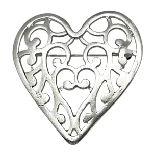 Broche Laberinto en mi Corazón en plata 10µ diseño exclusivo