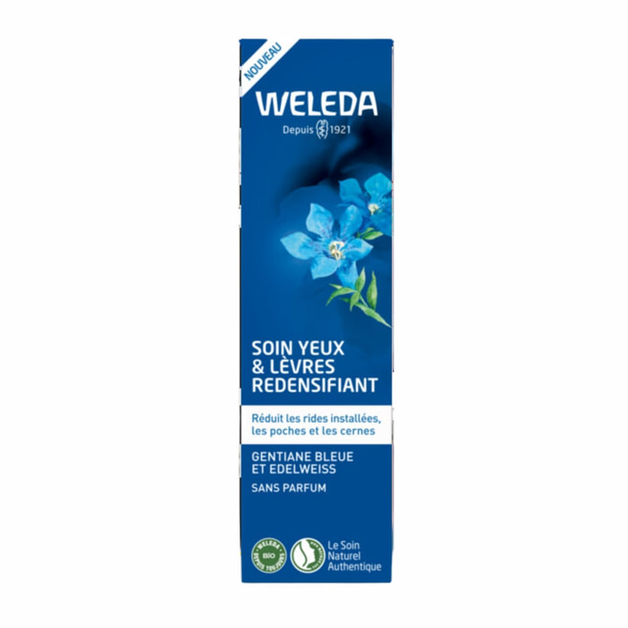 WELEDA - Soin Yeux & Lèvres redensifiant GENTIANE BLEUE ET EDELWEISS - 10 ml