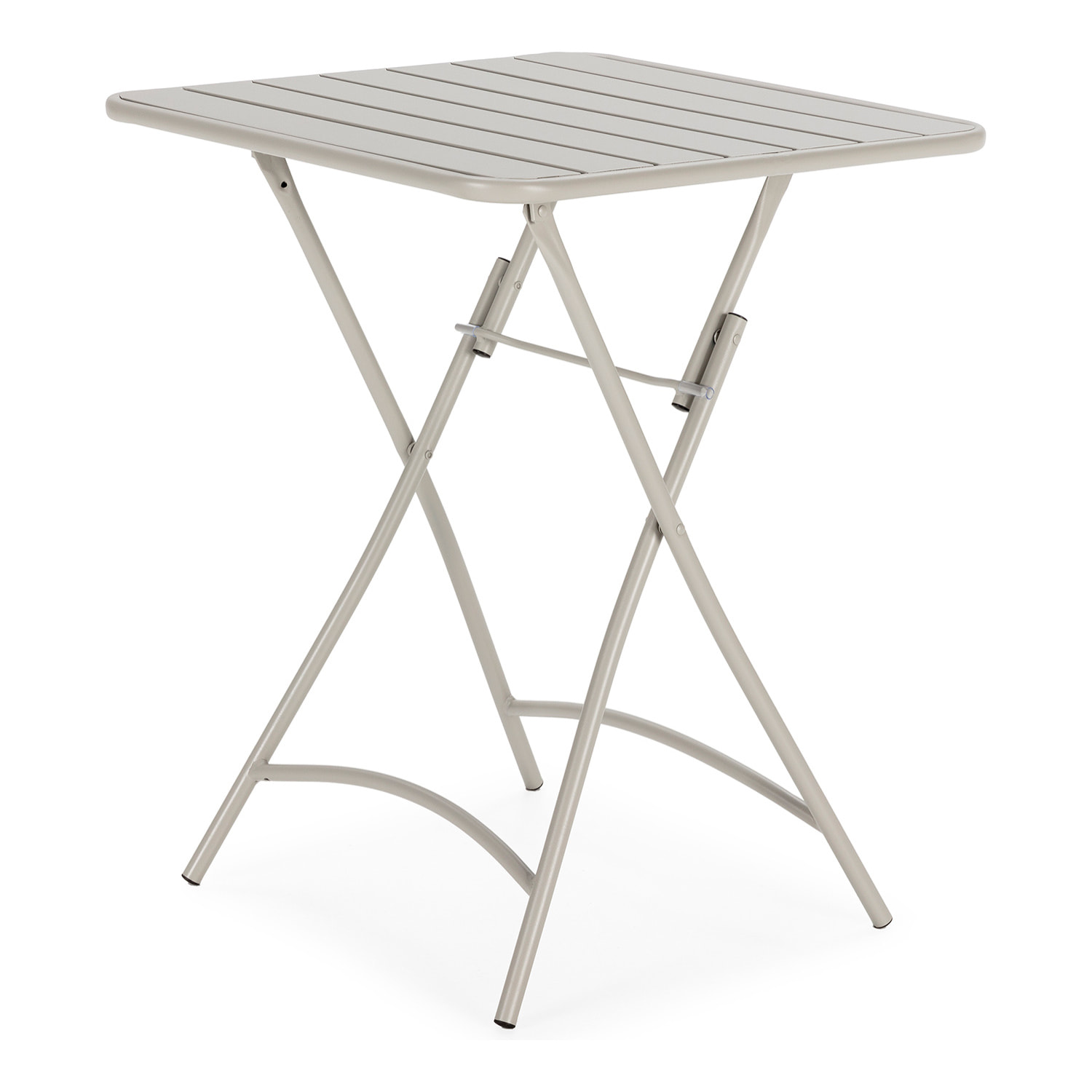 Mesa de Jardín Plegable Perla de Metal en Gris