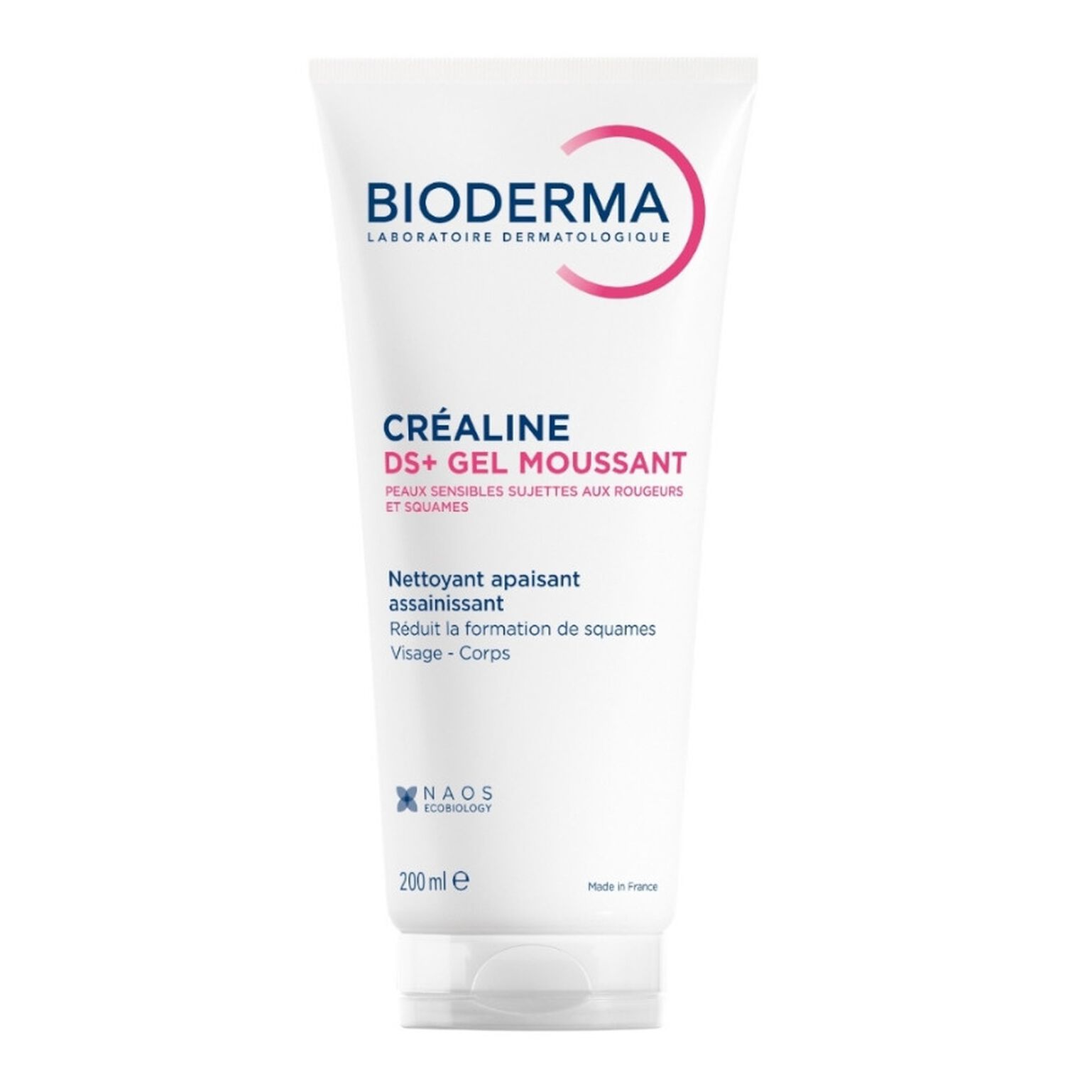 Créaline DS+ Gel Nettoyant - Gel Moussant Apaisant Assainissant - Peaux Sensibles 200 ml