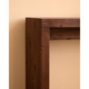 Console en bois massif ton noyer 120x80cm Hauteur: 80 Longueur: 120 Largeur: 30