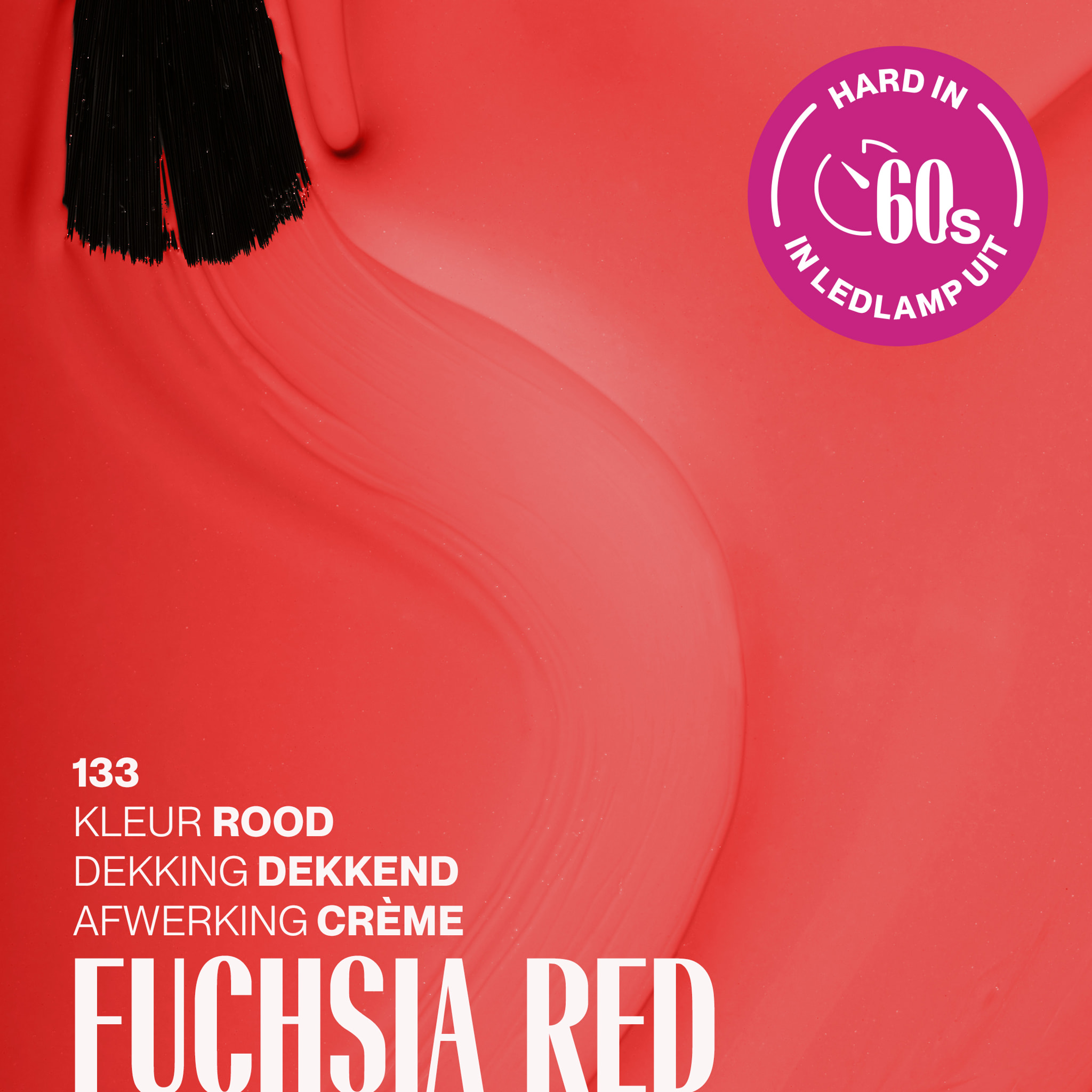 Vernis semi-permanent - 133 Fuchsia Red - 15 ml